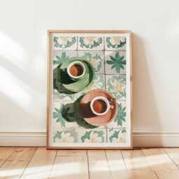 Coffee Poster, Print, Wall Art, Shop Decor, Kitchen Minimalist Prints, Modern Art Poster - thumbnail 1