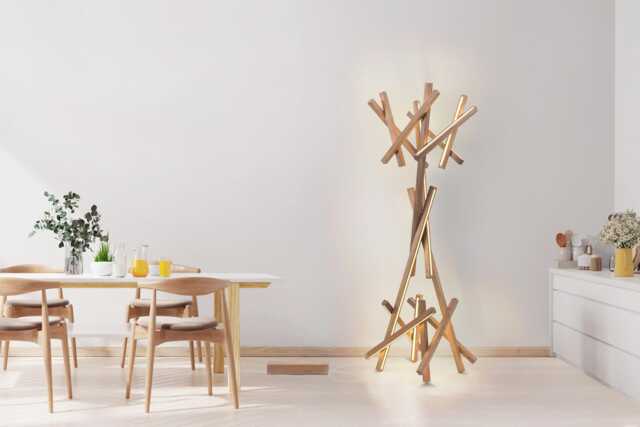 Unique Wooden Groot Floor Lamp - Sleek Modern Home Lighting - image 1