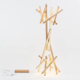 Unique Wooden Groot Floor Lamp - Sleek Modern Home Lighting - thumbnail 2