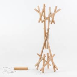 Unique Wooden Groot Floor Lamp - Sleek Modern Home Lighting - thumbnail 3