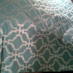 Sarana Linen Embroidery in Aquamarine - Pillow Cover, Backing Of Your Choice-Chroma Collection - thumbnail 3