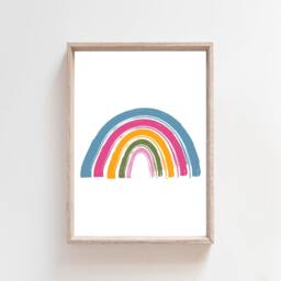 Rainbow Nursery Print, Girls Prints, Bedroom Decor, Wall Art - thumbnail 2