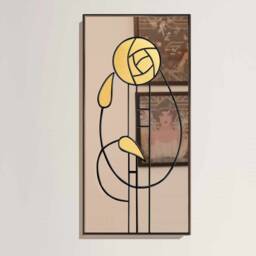 Mackintosh Stain Glass Style Art Deco Wall Mirror Rose 7 Jpc Mirrors Gift Available in Different Sizes - thumbnail 4