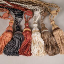 Luxury Curtain Tassel Tieback - Large Rope Holdback 35cm - Elegant Drapery Tie Back For Voile & Curtains - thumbnail 2