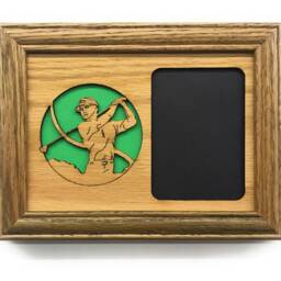 Golf Picture Frame - 5x7 Holds 3x4 Photo Girls Frame, Boys Gift, League, Awards, Golfer - thumbnail 2