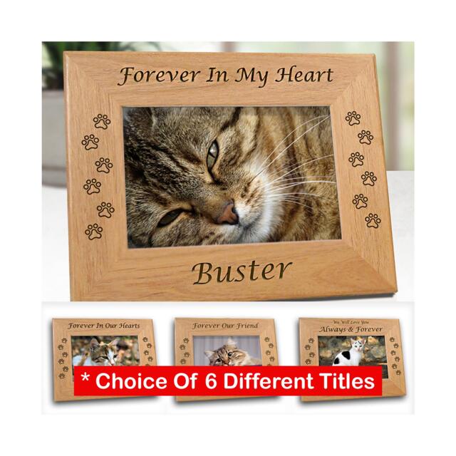 Cat Memorial Frame, Pet Loss Gifts, Picture Frames, Remembrance - image 1