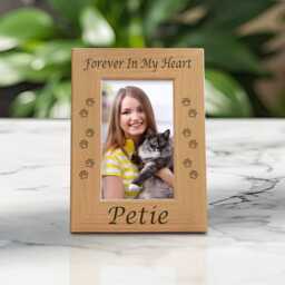Cat Memorial Frame, Pet Loss Gifts, Picture Frames, Remembrance - thumbnail 3