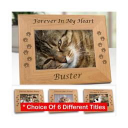 Cat Memorial Frame, Pet Loss Gifts, Picture Frames, Remembrance - thumbnail 1