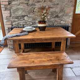 Rustic Dining Table - Handmade Reclaimed Wood Table Farmhouse - Dawlish - thumbnail 3
