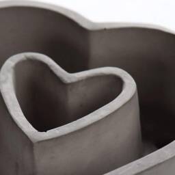 Concrete Heart Planter - thumbnail 2