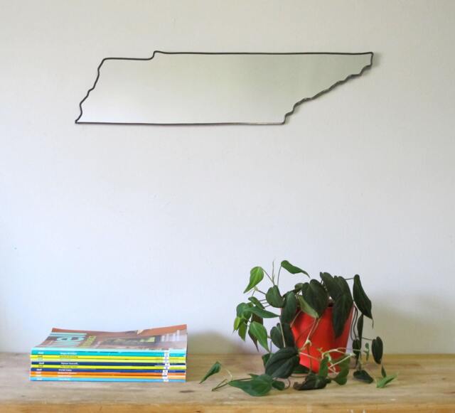Tennessee Mirror/Wall State Outline Silhouette Shape Art University Of Ut Vols Nashville - image 1