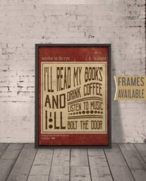 Catcher in The Rye Book Quote Print - Literary Prints Inspirational Wall Art Typography Poster Bookish Birthday Christmas Gift - thumbnail 1
