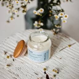 Leah Baby Blues Natural Essential Oil Soy Wax Candle - thumbnail 2