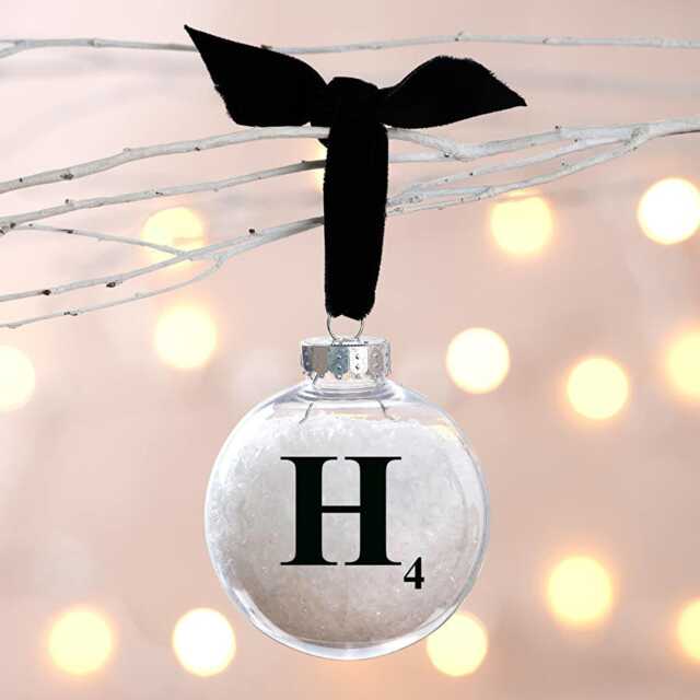 Personalized Letter Bauble Scrabble Tile Christmas Ornament - image 1