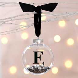 Personalized Letter Bauble Scrabble Tile Christmas Ornament - thumbnail 2
