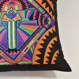 Orange Woven Pillow Cover - Spring Summer Home Christmas Gift - thumbnail 2