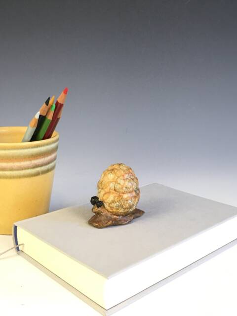 "Bronze Snail Figurine - ""Yolk Art" - image 1