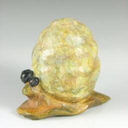 "Bronze Snail Figurine - ""Yolk Art" - thumbnail 2