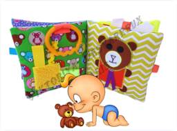 Personalized Baby Quiet Book, Montessori Baby, Busy Book, Sensory Toy, Fabric 1st Birthday, Christmas Gift