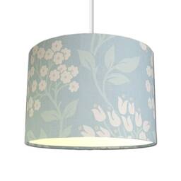 Lampshade in Laura Ashley Holkham Duck Egg Floral Fabric Handmade Various Sizes Free UK Delivery - thumbnail 3