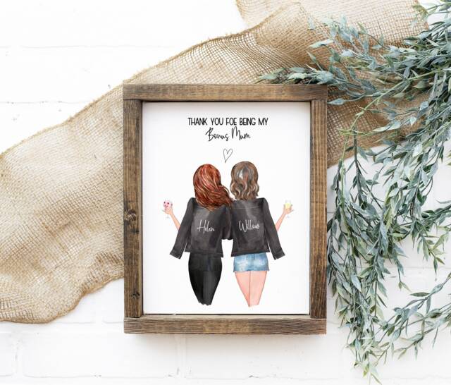 step Mum Christmas Gift, Personalized Mum Bonus Mum, Second Foster Custom Mother in Law Gift For - image 1