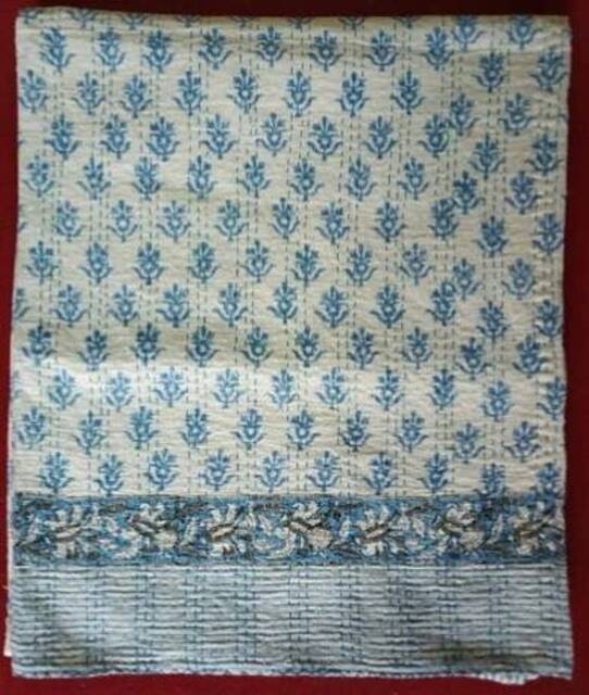 Indian Handmade Kantha Quilt, Bedspread, Coverlet Size-Multi - image 1
