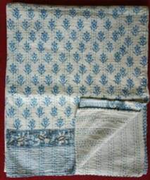 Indian Handmade Kantha Quilt, Bedspread, Coverlet Size-Multi - thumbnail 2