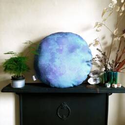 Pastel Full Moon Cotton Cushion Witchy Boho Decor - thumbnail 2