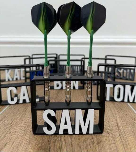 Personalisable Dart Holder - Name Customizable Gift Perfect Organiser For Lovers Games Room Gift Him - image 1