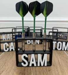 Personalisable Dart Holder - Name Customizable Gift Perfect Organiser For Lovers Games Room Gift Him - thumbnail 1
