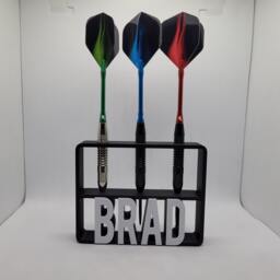 Personalisable Dart Holder - Name Customizable Gift Perfect Organiser For Lovers Games Room Gift Him - thumbnail 3