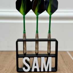 Personalisable Dart Holder - Name Customizable Gift Perfect Organiser For Lovers Games Room Gift Him - thumbnail 2