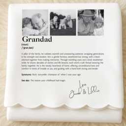 Personalised Blanket, Christmas Gifts, Grandad Dad Gifts For Him, Throw Photo Gift, Grandpa Gift, Personalised - thumbnail 3