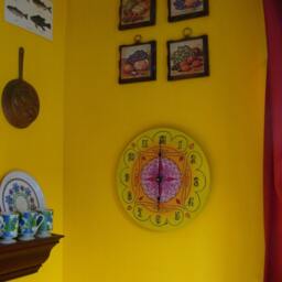 Morocco Clock - Geometric Mandala Home Decor Made From Recycled Record - thumbnail 4