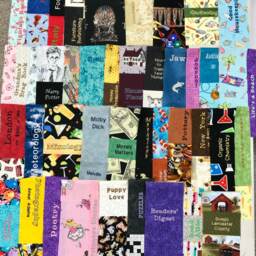 "Book Shelves Embroidered & Pieced Custom Quilted Throw ~41"" X 52" - thumbnail 3