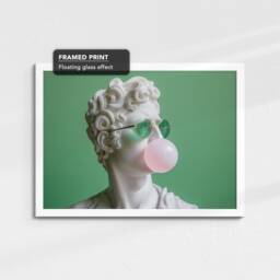 Roman Marble Statue Chewing Gum Landscape Abstract Oil Painting Framed Poster Print Canvas Wall Decor Art Bedroom Home Interior Gift - thumbnail 3