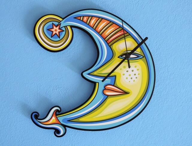 Lunar Bedtime Moon - Wall Clock - image 1