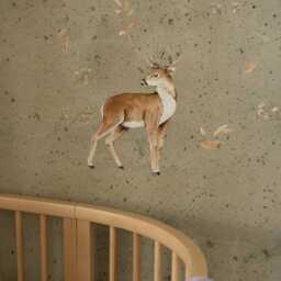 Majestic Buck Wall Decal Neutral Woodland Nursery Art - thumbnail 2