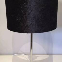 Handmade Lampshade in A Beautiful Black Velvet Fabric, Various Sizes Available, Ceiling Or Table/Floor Lamp Options - thumbnail 2