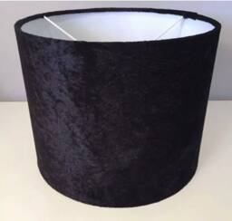 Handmade Lampshade in A Beautiful Black Velvet Fabric, Various Sizes Available, Ceiling Or Table/Floor Lamp Options - thumbnail 1