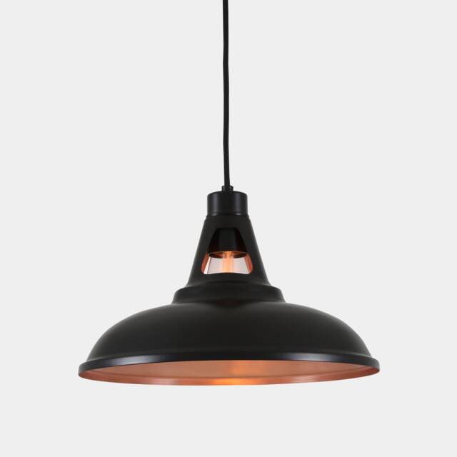 Alma Vintage Black & Copper Pendant Light 12 Ip20 - image 1