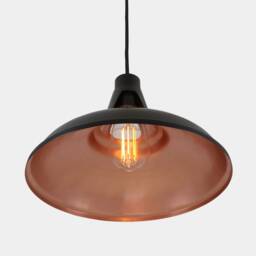 Alma Vintage Black & Copper Pendant Light 12 Ip20 - thumbnail 2