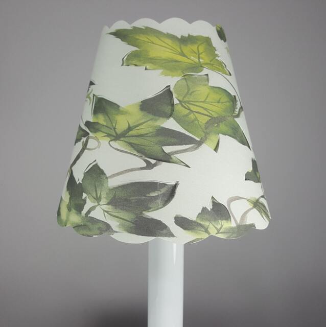 New 3x5x4.5 Cut Ivy Lampshade 100% Recycled Material Candelabra - image 1