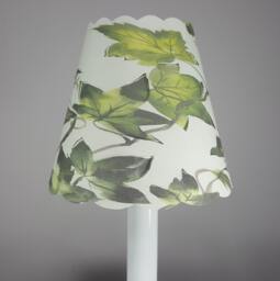 New 3x5x4.5 Cut Ivy Lampshade 100% Recycled Material Candelabra - thumbnail 1