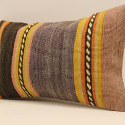 Throw Pillow, Sofa 12x20 in 30x50 cm, Vintage Kilim Pillow, Home Cushion Cover Boho Pillow Throw Koef-623 - thumbnail 3