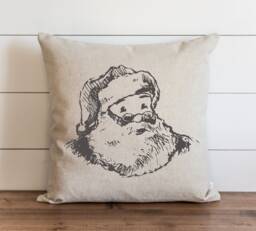 Christmas Pillow Cover // Santa {style 2} Farmhouse Decor Covers Throw - thumbnail 1