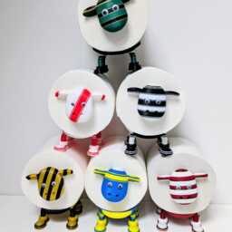 Northampton Saints Rugby Union Supersheep Toilet Roll Holder - Funny Black Green Gold Sheep Bathroom Decor For Jimmies Fan - thumbnail 3