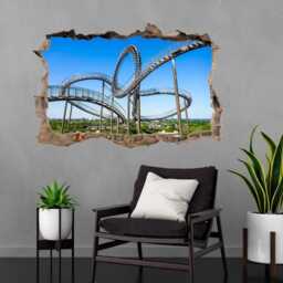 Roller Coaster Ride Wall Decal Sticker Mural Poster Print Art Kids Bedroom Home Decor - Ks23 - thumbnail 3