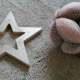 Montessori-style Grasping Ball With Bells in Liberty Adelajda & Polka Dot Pattern - Personalizable Your Little One's First Name - thumbnail 2