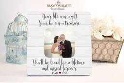 Personalized Memorial Picture Frame Bereavement Gift, Loss Frame, Memorial Gift, Funeral Photo Frame, Sympathy Frame - thumbnail 1